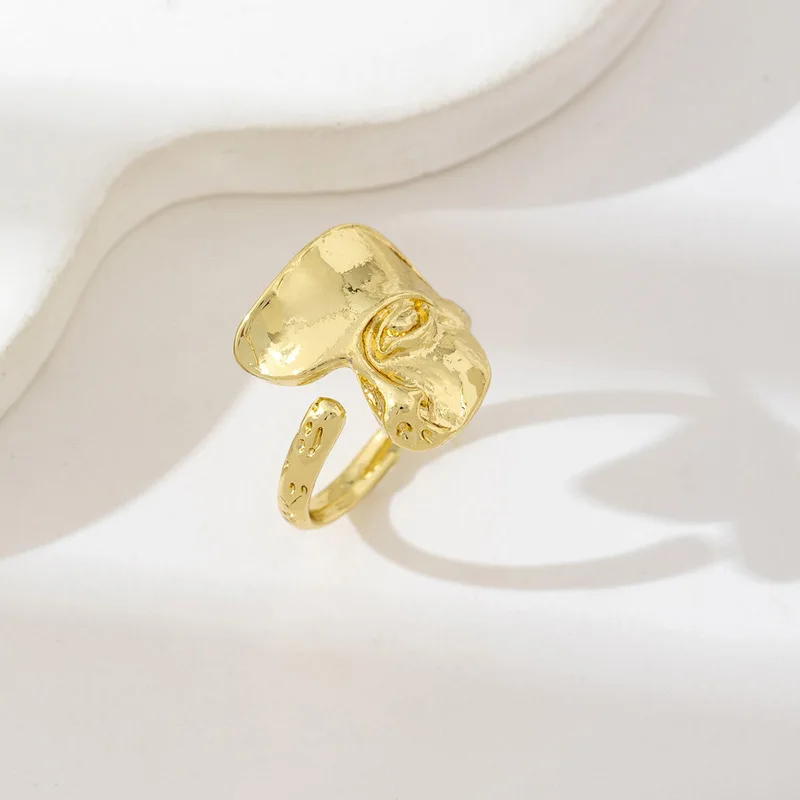 جديد الشرير المعادن باطني ملثمين الوجه خواتم مفتوحة القوطية شخصية خواتم للنساء الرجال بيان فنجر مجوهرات هدايا الحفلات