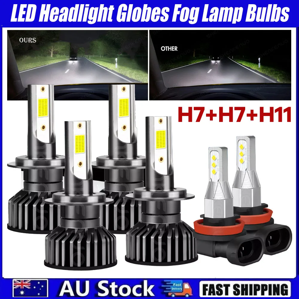

H11 Противотуманные фары Энергосберегающие светодиодные лампы для фар H7 Регулируемые на 360 градусов светодиодные фары для автомобиля