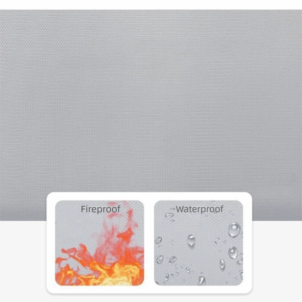 Zipper Closure Fireproof Document Bag S/M/L Double Layer Fireproof Shielding Folder Heat-resistant Signal Blocker image 2