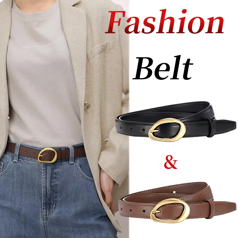 

Women's Fashion Belt Irregular Buckle Design Adapted Coat Dresses And Other Various Clothing To Enhance The Taste Of The Outfit