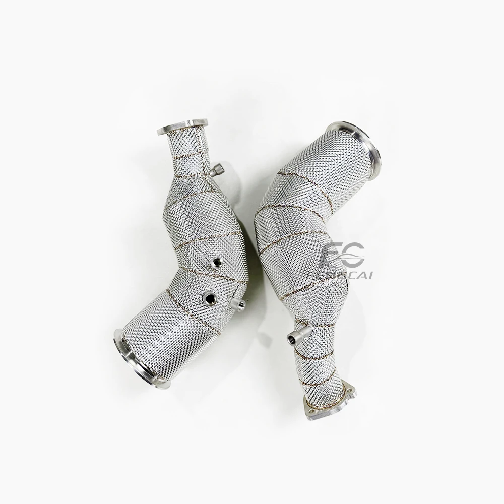 

High-flow Exhaust System Catalytic Converter for Rs6 C8 4.0T 2020-2024 Stainless Steel Downpipe Without Engine Fault Light
