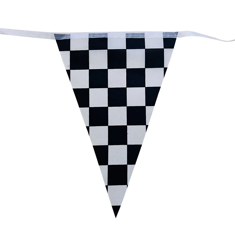 Aerlxemrbrae  10M 38pieces/set14cmx21cm Checkered Racing Flag  Banners for Racing,Race Car Party,Sport Events