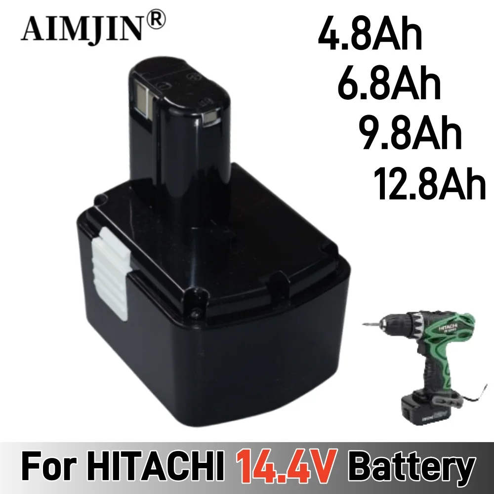 

Newest 14.4V 4.8/6.8/ 9.8/12.8Ah Replaceable Power Tool Battery for Hitachi BCL1430 CJ14DL DH14DL BCL1430 BCL1415 NI-CD Battery