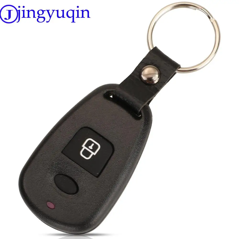 jingyuqin Remote Car Key Shell Case Fob For Hyundai Elantra Sonata Santa For Kia Carens Replacement Cover