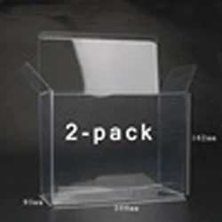 1PCS Transparent Display PET plastic cover For Funko pop 2-pack Limited Edition storage box
