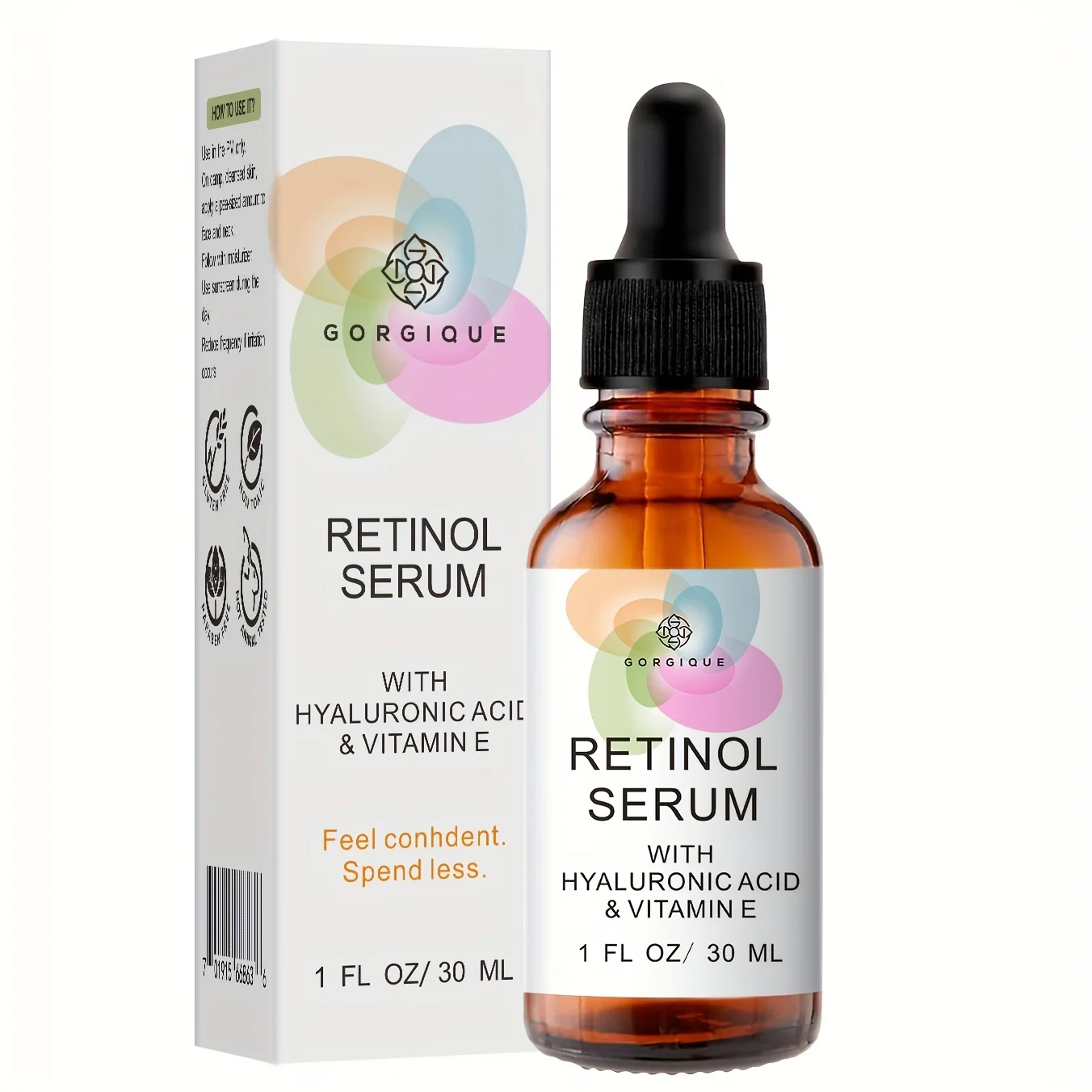 Retinol Serum Skin Care Made To Improve Fine Lines Wrinkles and Skin Tone