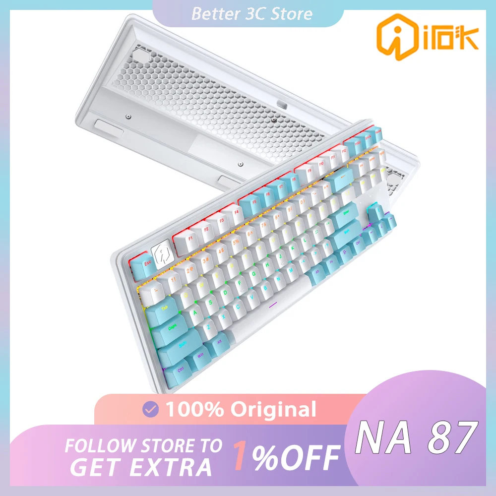 Irok Na87 Magnetic Switch Keyboard 8K Quick Trigger RGB Low Delay Hot Swap Gaming Keyboard Ergonomics Pc Gamer Gift Varolant