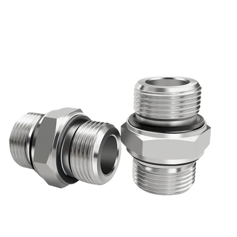 

6000 PSI High Pressure G 1/8" 1/4" 3/8" 1/2" 3/4" -2" BSPP Male M10-M33 Metric Hex Nipple 304 316 Stainless Steel Pipe Fitting