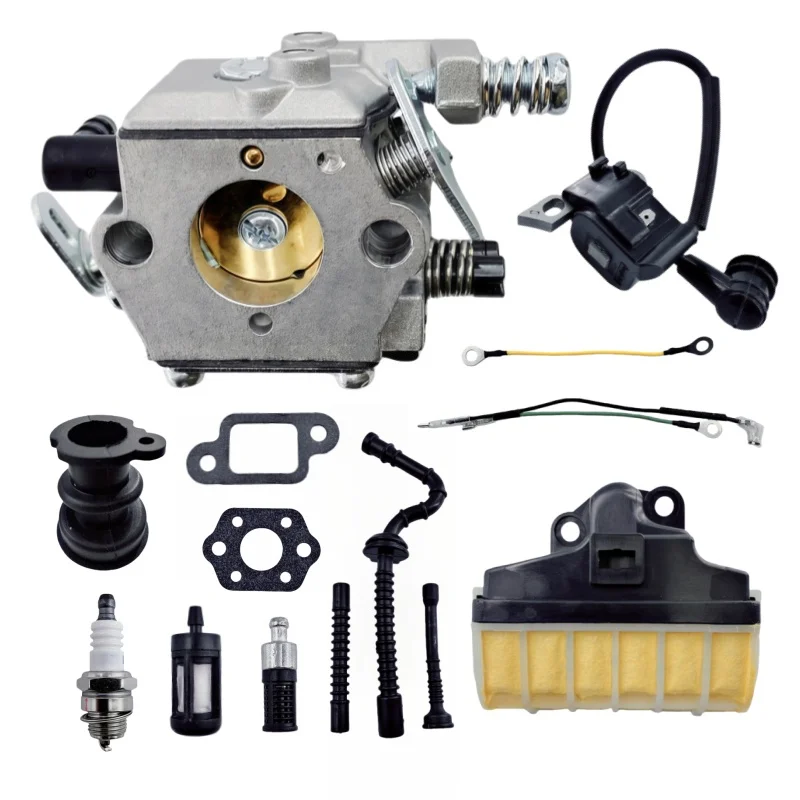 Carburateur pour tronçonneuse Stihl 021 025 MS210 MS250 avec filtre à air 1123 160 1650, bobine d'allumage, tuyau de carburant, kit d'entretien