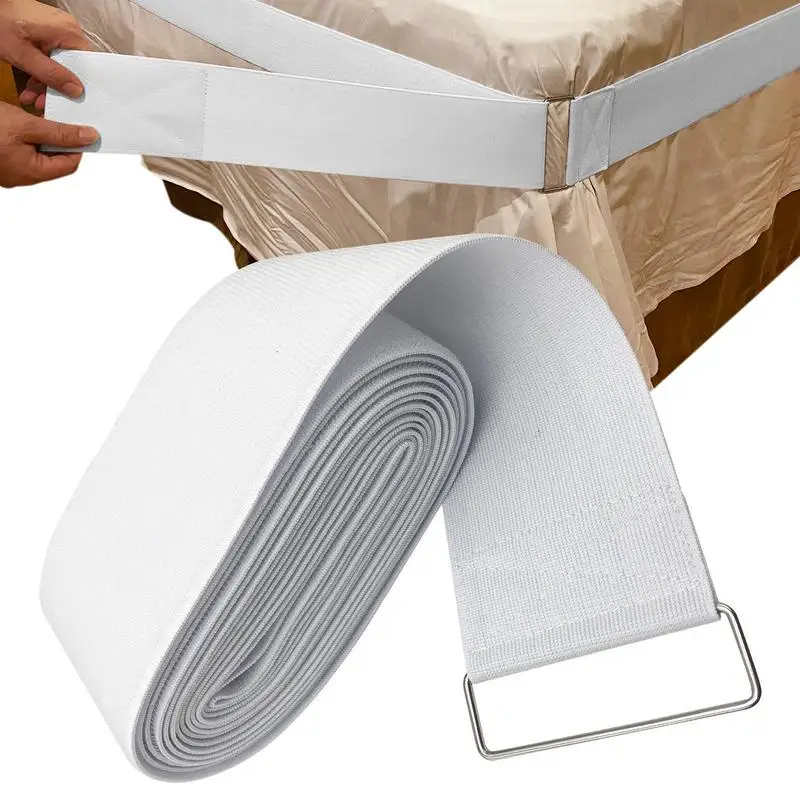 

Bed Sheet Holder Strap Elastic Bedsheet Holding Bands A Strap Holds Your Sheet Tightly To The Mattress Practical Bed Making