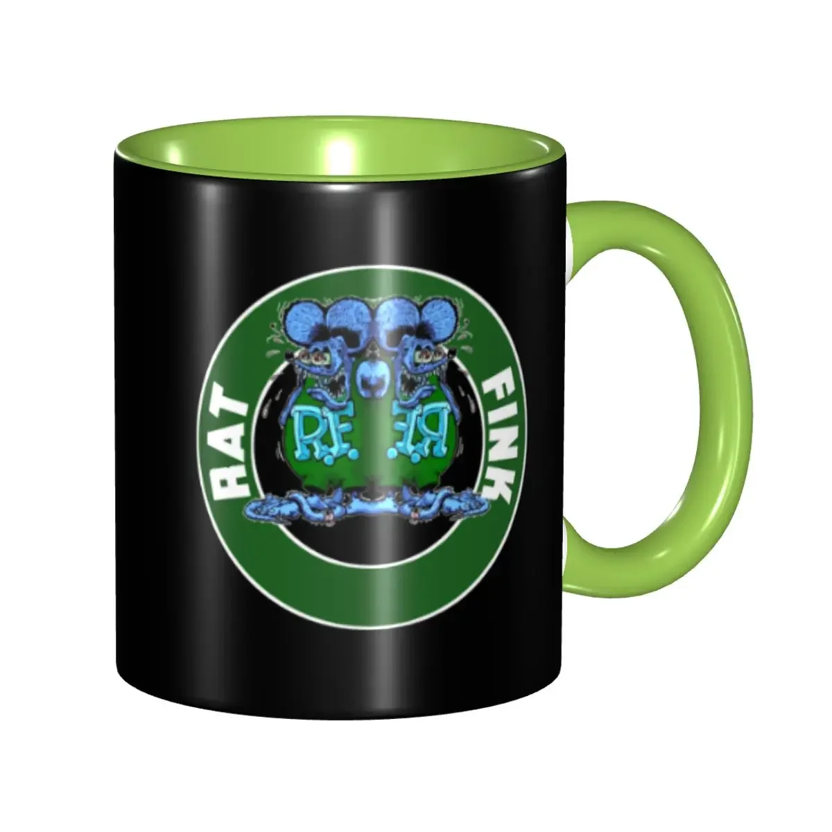 Custom Rat Fink Coffee Mug DIY Cartoon Monster Ceramic Tea Milk Cup