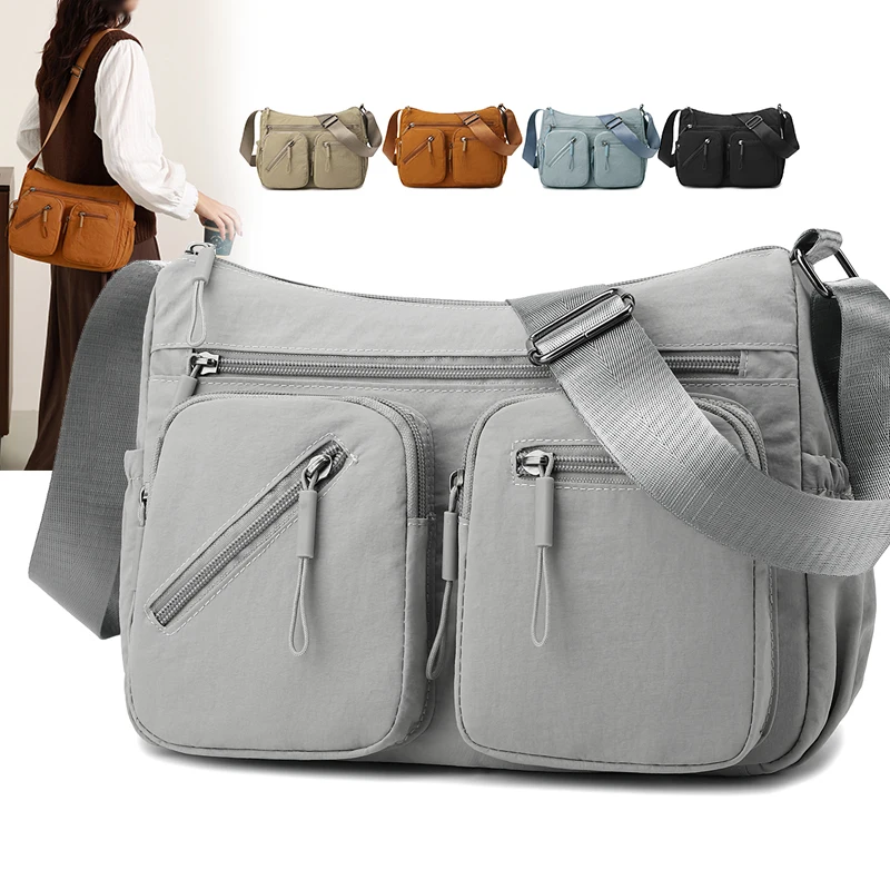 الشتاء المرأة الصالة الرياضية اللياقة البدنية حقيبة كروسبودي نزهة التسوق التدريب التخييم حقيبة محمولة التنقل Daypack حقيبة يد محمولة كبيرة #1