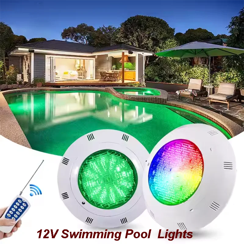 

RGB 12Vac LED Swimming Pool Lights IP68 Wall-Mounted 12W 18W 35W 45W Underwater Lights Color Changing Lamp Piscina Lampe