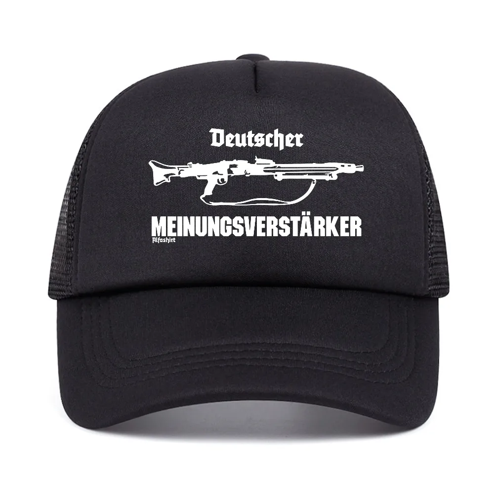 German Opinion Supporter Mg42 Machine Gun 7 .92 57mm baseball cap Summer Cool mesh breathable adult Adjustable Trucker Hat