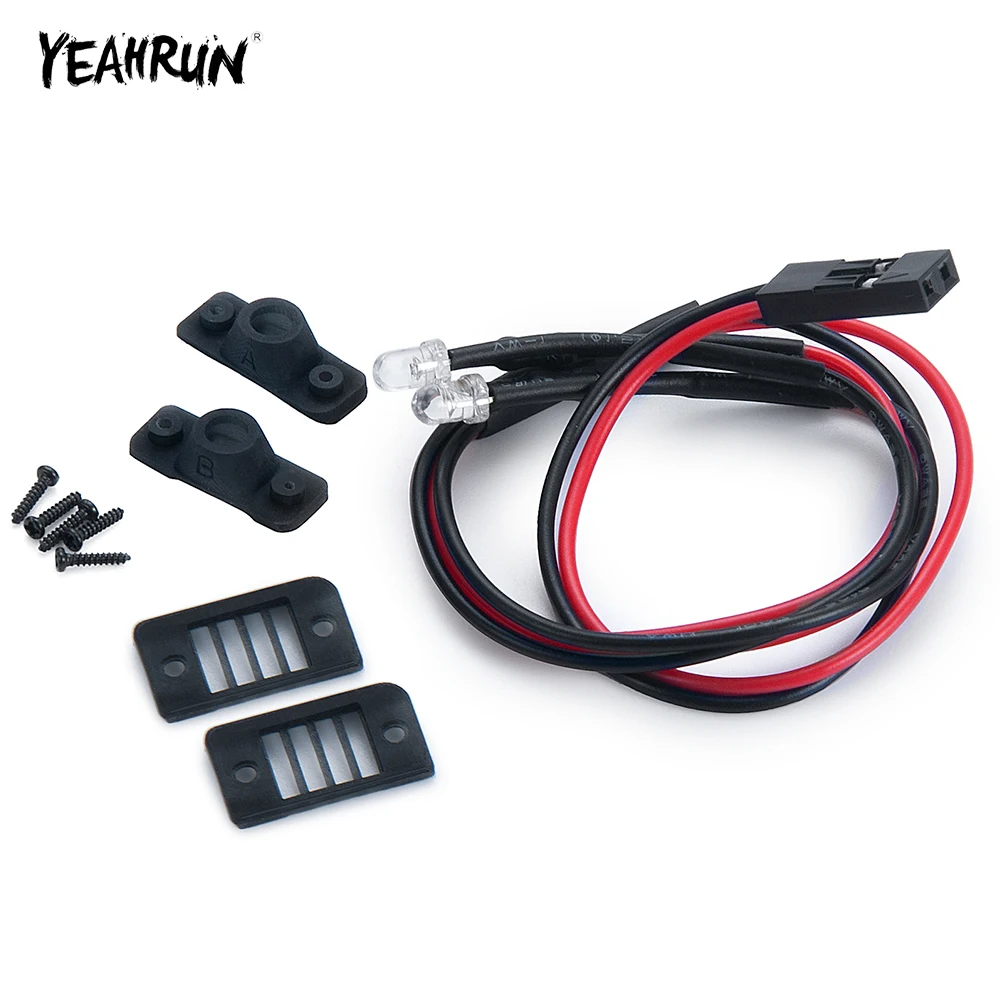 

YEAHRUN LED Lights Rear Taillight Spotlight For 1/24 Axial SCX24 AXI00001 RC Crawler Car Decoration DIY Upgrade Parts