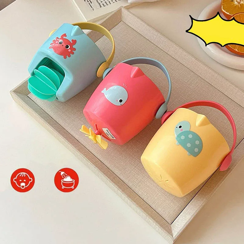 Mini Śliczne Zabawki do Kąpieli na Baby Shower, Zabawne Zabawki Łazienkowe do Wanny, Mini Dzbanek z Przeciekającą Wodą, Zabawki Plażowe, Zabawki Prysznicowe, Kubeczki do Zabawy w Wodę dla Dzieci