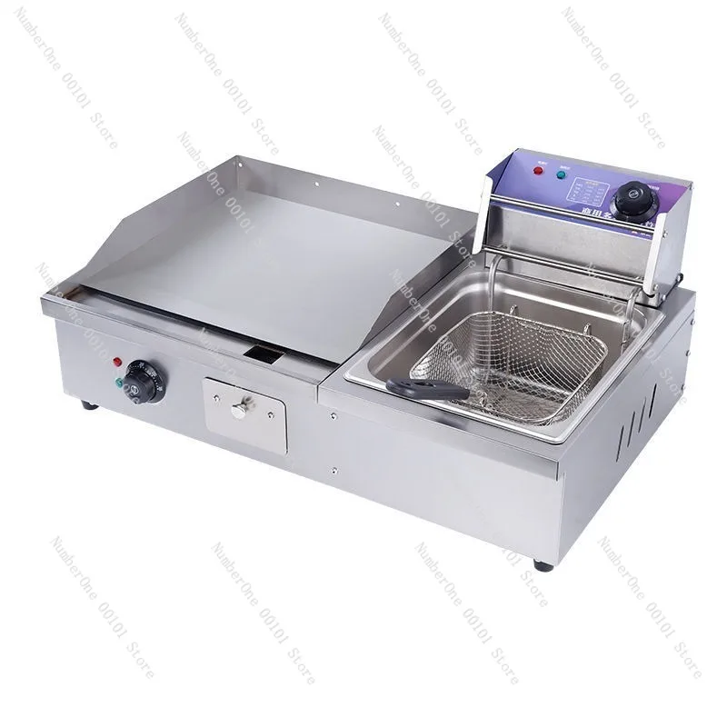 Parrilla eléctrica, freidora comercial, parrilla de panqueques manual para asar, fideos fríos, filete a la parrilla, cocina Teppanyaki