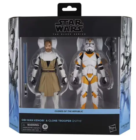 Оригинальная коллекция фигурок Hasbro Star Wars Black Series Clone Wars Obi-Wan и Clone Trooper. Подходит для мальчиков и девочек. клон черной серии отзывы - №8