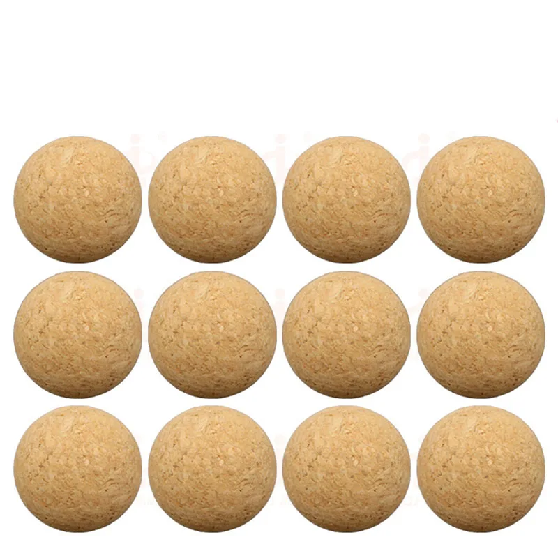 10Pcs/12Pcs 36mm Wooden Table Football Table Plastic Cork Ball Baby Foot Fussball Desktop Table Soccer