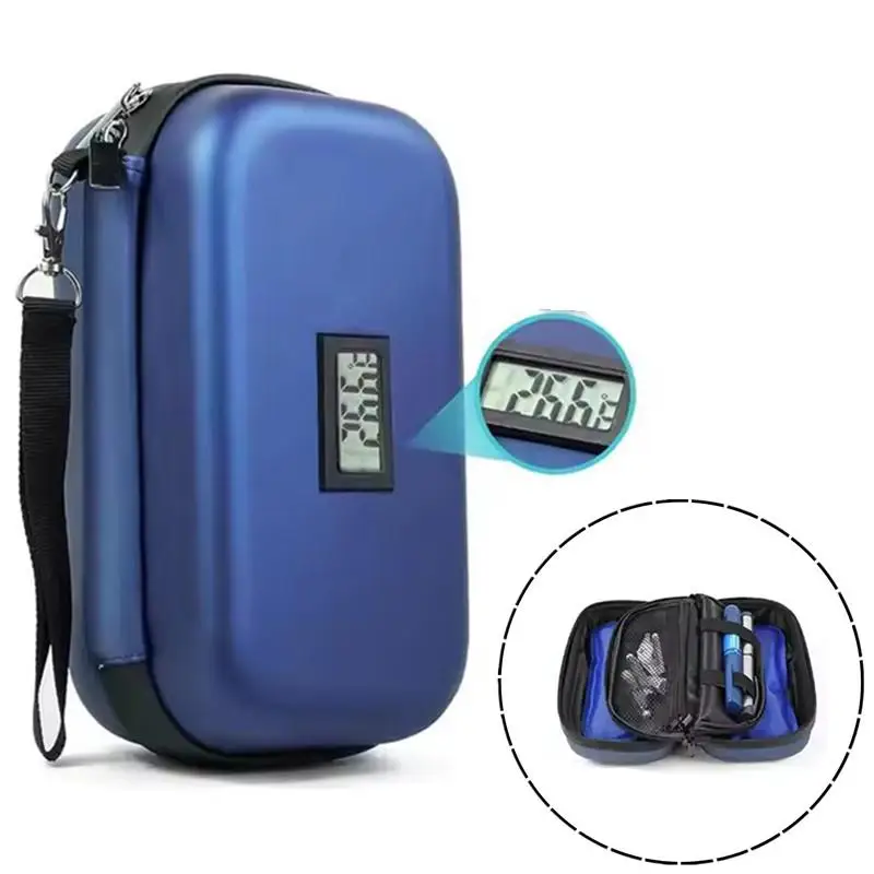 Reusable Insulin Cooler Travel Case With  Display Medicine Organizer Bag Waterproof Insulin Cooling Bag For Diabetics