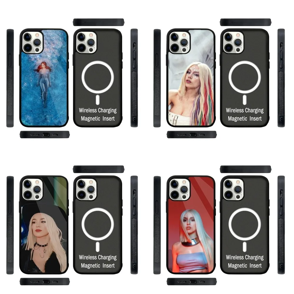 

Singer Ava Max Phone Case Strong Magnetic For IPhone 16,15,14,13,Pro,Max,Plus,11,12,Mini For Magsafe Wireless Charging