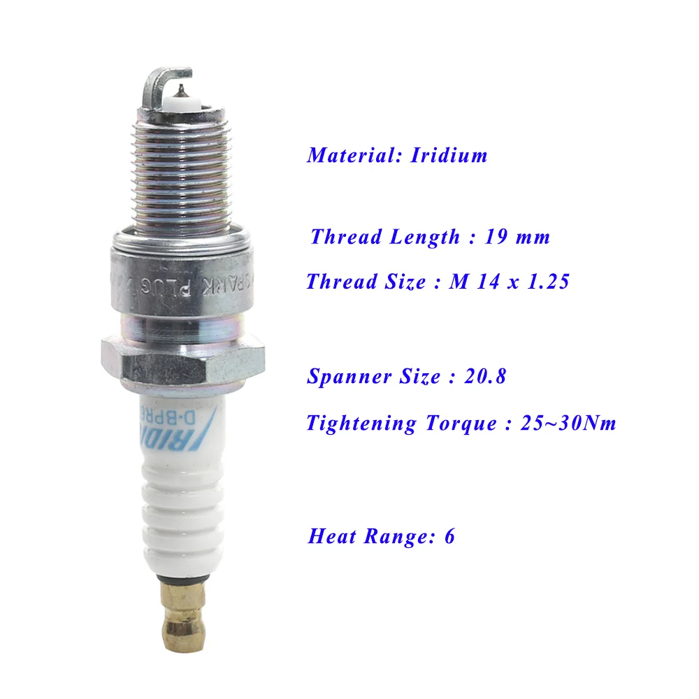 Car Spark Plug For AUDI 100 C4/4A BENZ 280SE 420SE W126 VW PASSAT B4/35i/3A2 VOLVO  240 740 940 BPR6EIX 3484