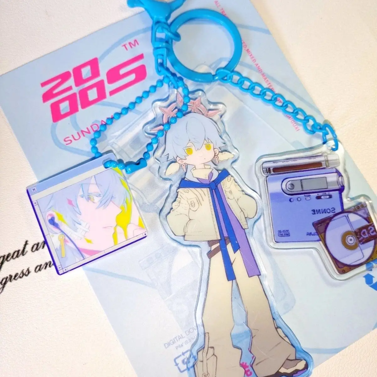 Брелок Honkai Star Rail в стиле ретро Boothill Sunday Aventurine Robin, акриловый брелок для ключей, мужской Kawaii, брелок для ключей, женская сумка, кулон