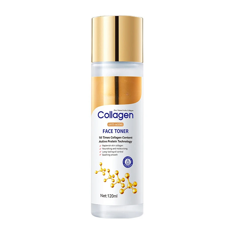 

Collagen Anti Wrinkle Toner Moisturizing Gentle Soothing Moisturizing Makeup Lotion Balanced and Delicate 120ml