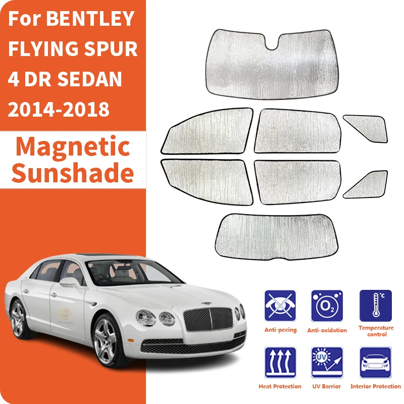 

Солнцезащитные шторки для автомобильных окон, защита от ультрафиолета, аксессуары для BENTLEY FLYING SPUR 4 DR SEDAN 2014-2018