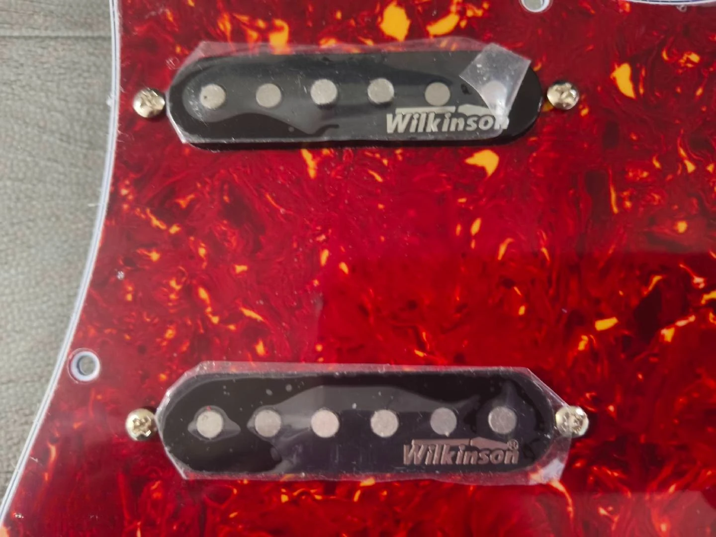 

Guitar 7-Way type fully loaded Prewired Pickguard SSS Ainico 5 Single coil Pickups Set guitar parts