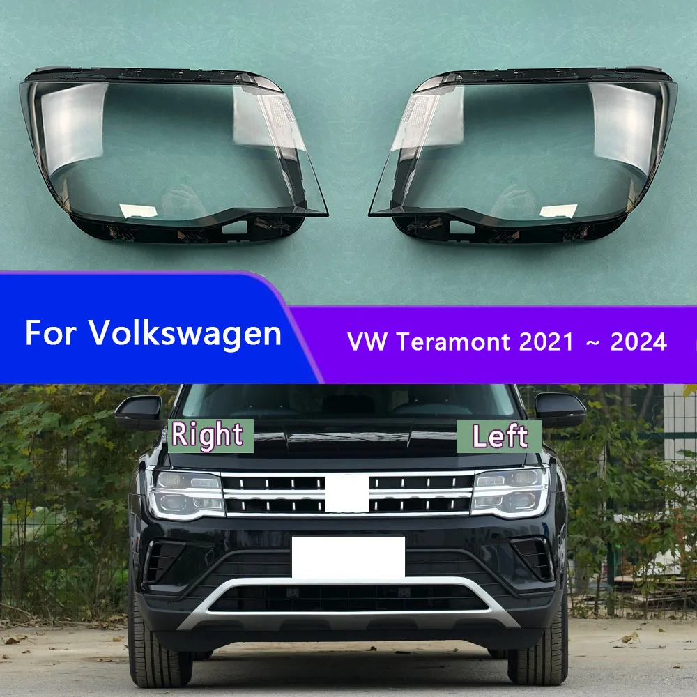 

For Volkswagen VW Teramont 2021 2022 2023 2024 Car Accessories Headlight Lamp Shade Headlamp Lampshade Cover Lens Plexiglass