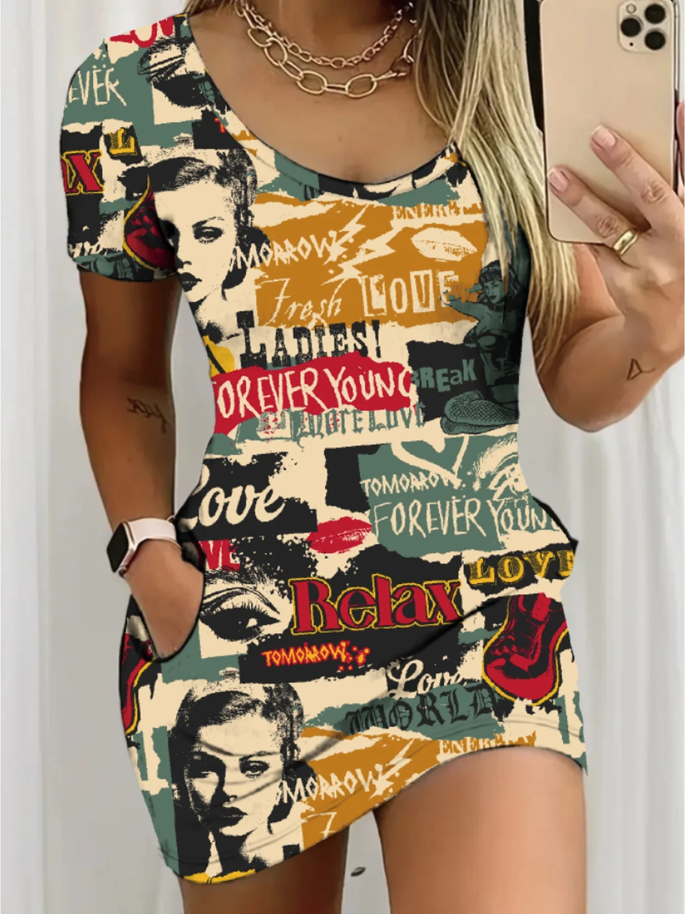 Damska, codzienna, elegancka, – French Vintage Floral Midi Dress recenzja i cena