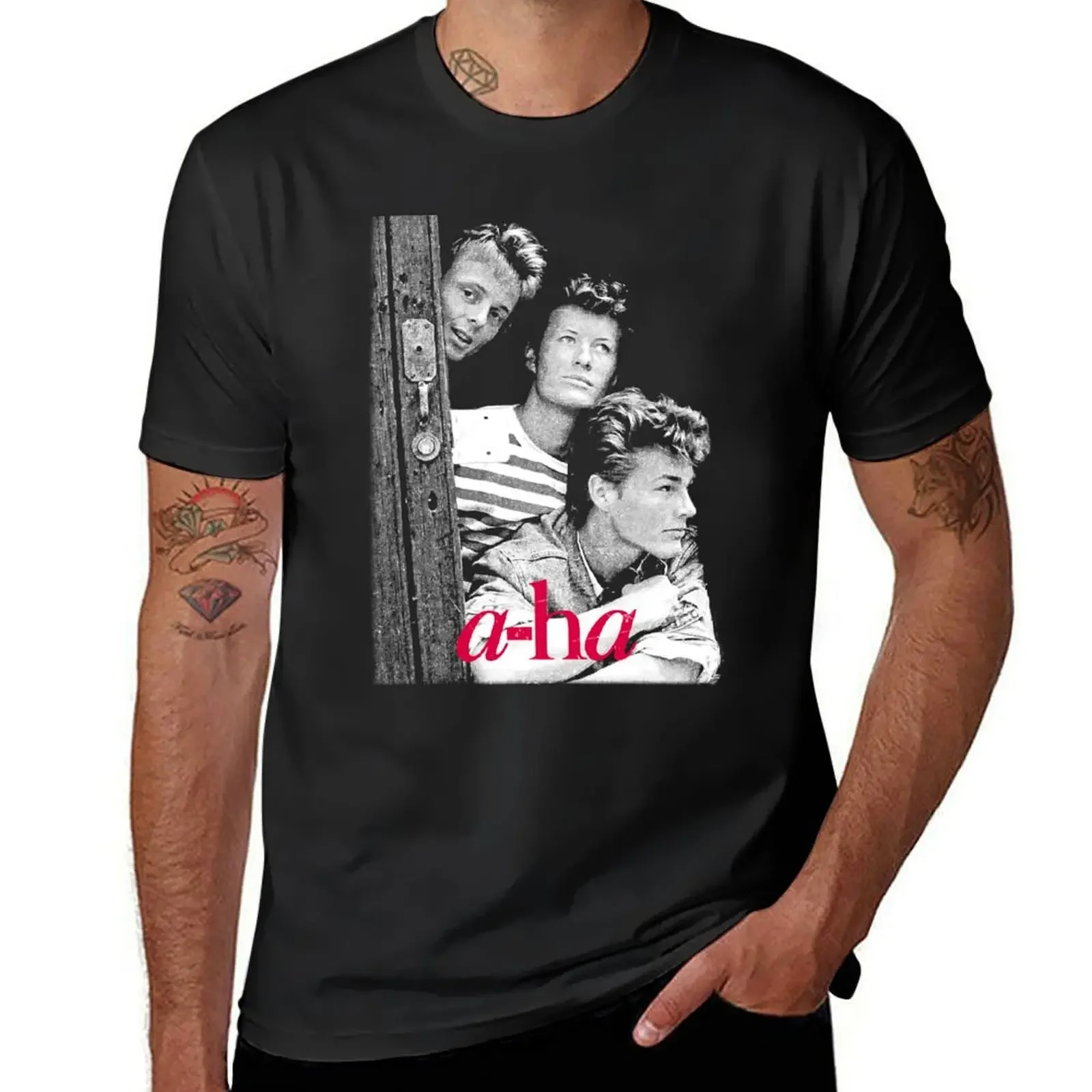 

Футболка a-ha band 80s в стиле ретро, Классическая дизайнерская хлопковая Футболка с графическим принтом, уличная одежда, аниме вещи, мужская одежда