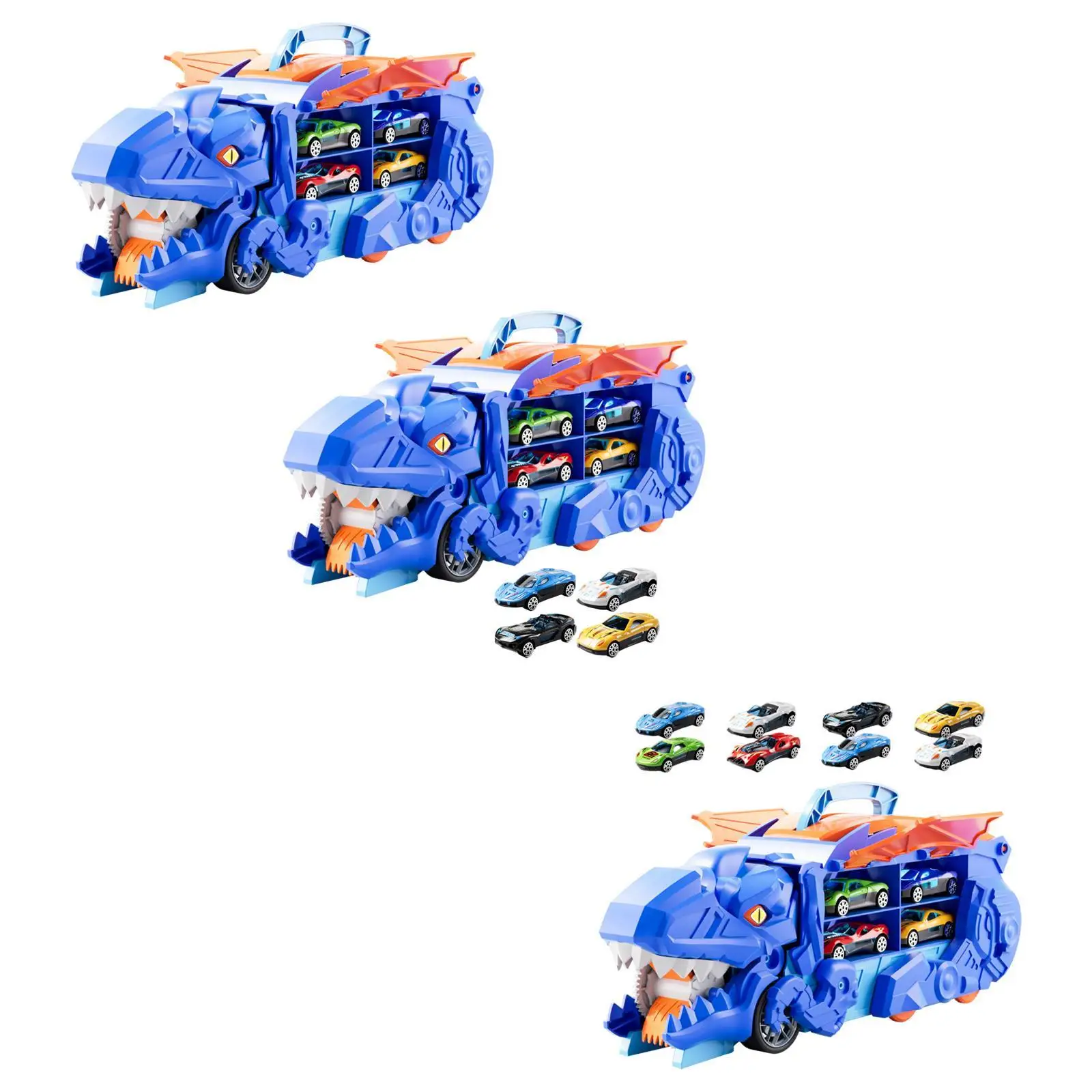 Dinosaur Truck Toy with Diecast Metal Toy Cars for Kids Boys Girls Gift Toys