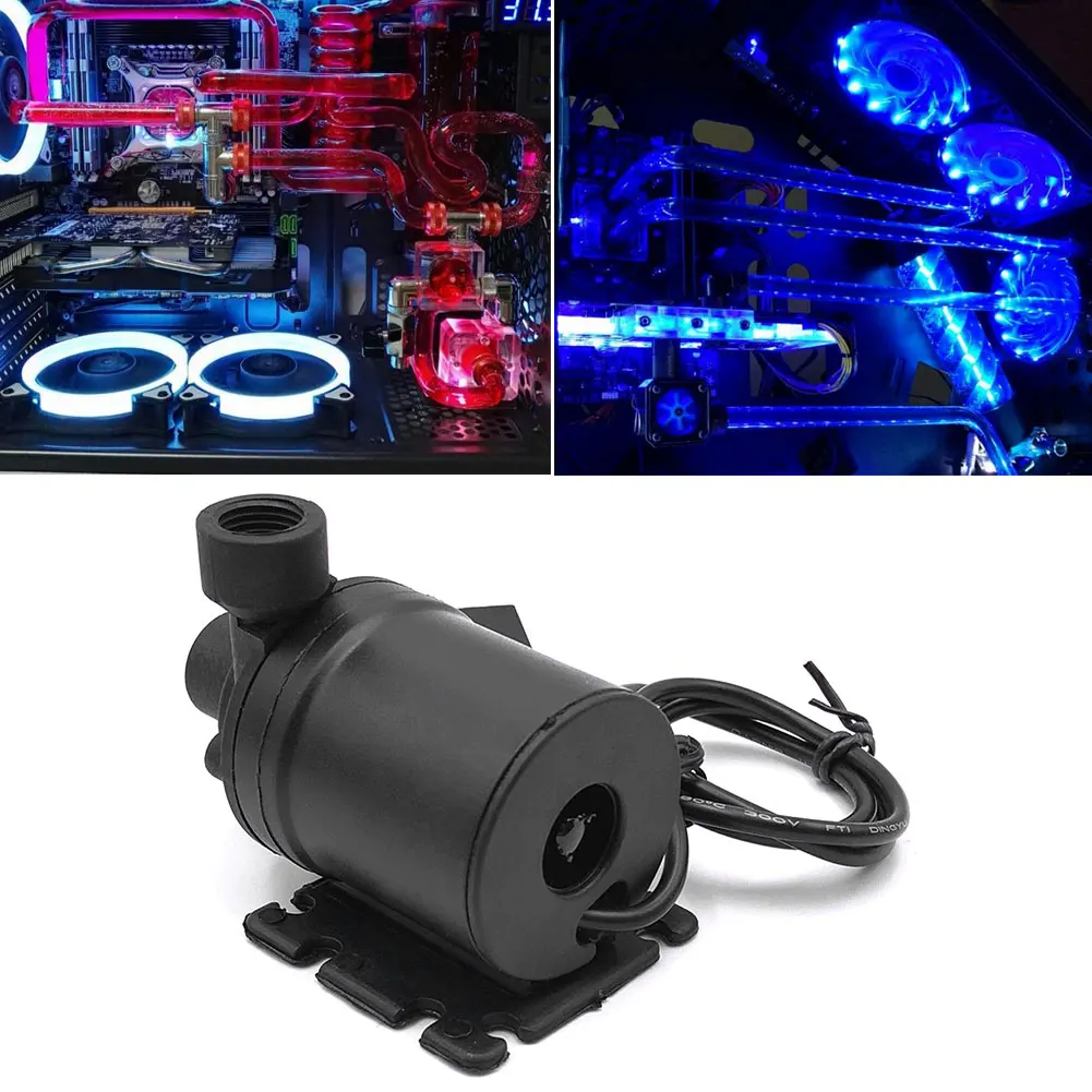 

F9 12V DC Water Pump for Desktop PC CPU Water Cooling System 9W G1/4 Thread Molex 4 Pin Connector CPU Water Cooling System