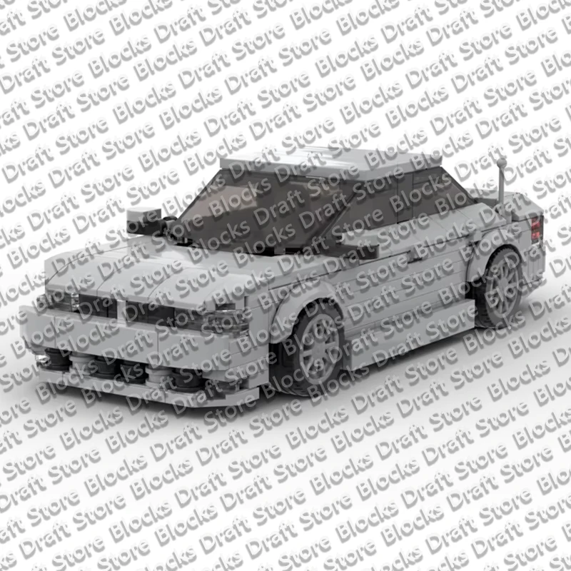 352PCS EA0 Modern Tuned Sedan Model MOC Building Bricks Speed Racing Car Modular Technology Assemble Toys Holiday Gifts QWERT