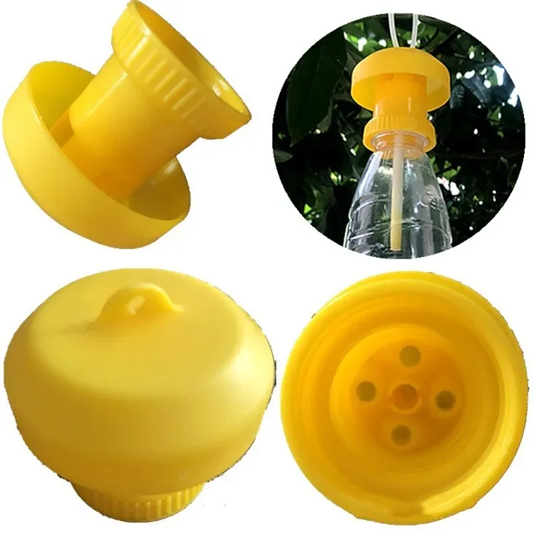 Fruit fly needle bee trap lure potion wholesale melon and fruit vegetable garden fly trap capture bottle stopper cap - view 4