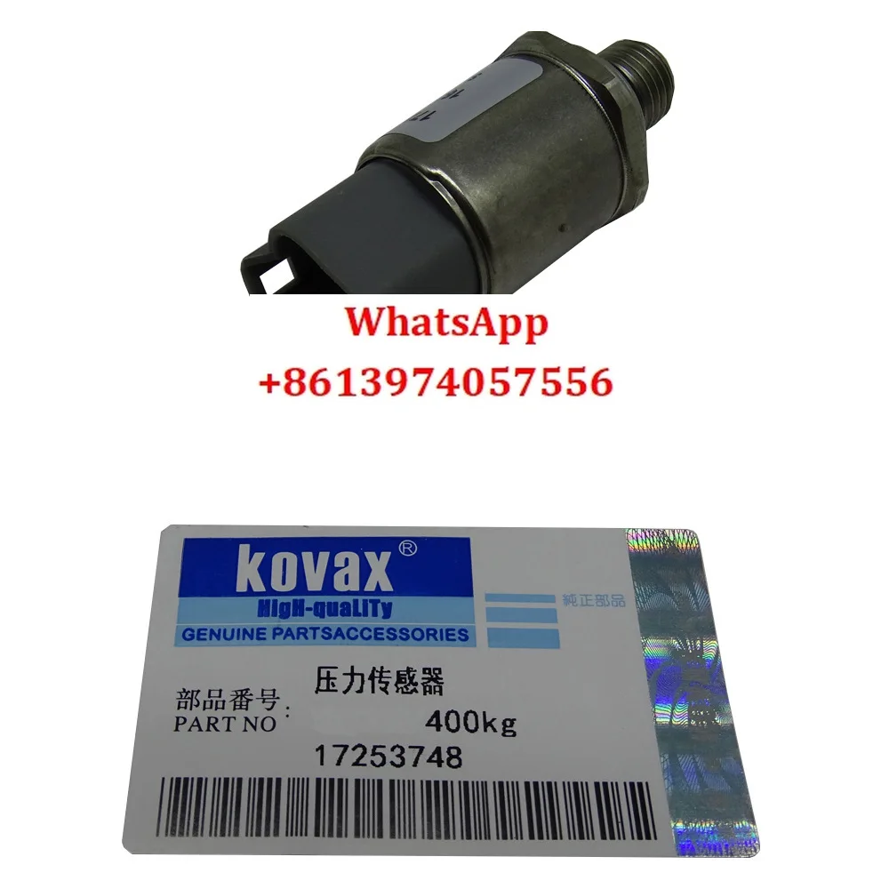 

Excavator Parts KOVAX Pressure Sensor EC220D 17253748 Excavator Parts Mechanical Parts