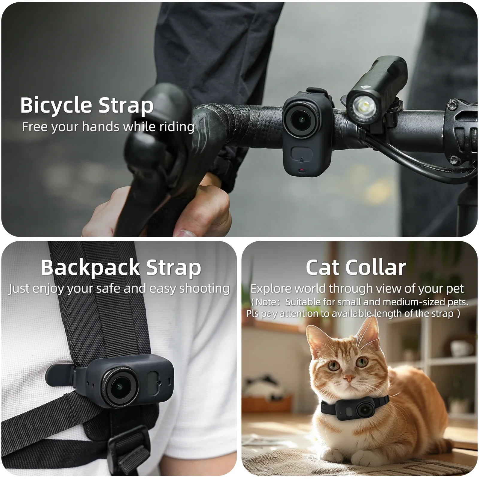 Silicone Strap Protective Case for DJI Osmo Nano Adjustable Sports Wrist Mount Anti-Scratch Shockproof Camera Cover Accessories