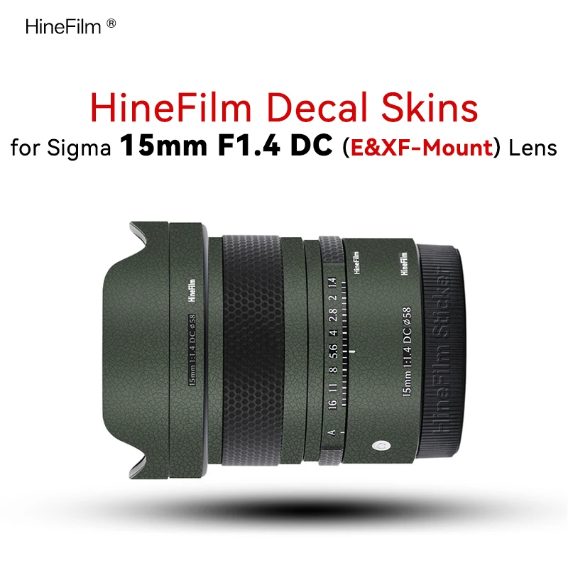 Индивидуальная наклейка-скин для объектива Sigma 15 F1.4 FE / X Mount, защитная пленка для объектива SIGMA 15mm F1.4 DC Contemporary, стикер 15 1.4