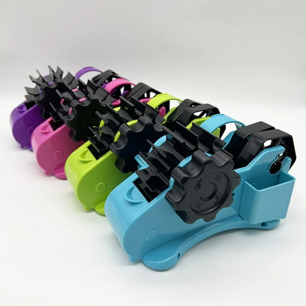 Multi-roll Cutting Semi-Automatic Tape Dispenser with Compartment Reusable Thermal Tape Dispenser Multi-function Portable