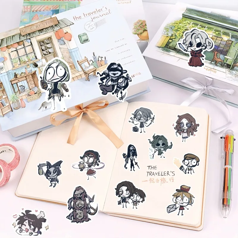 75/60 Stück Cartoon Persönlichkeit Identität V Kreative Doodle dekorative Aufkleber