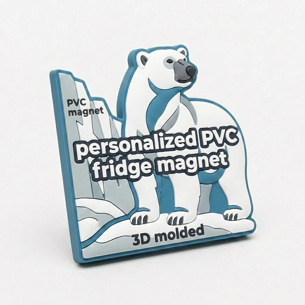 OEM Personalized Soft PVC Refrigerator Sticker 3D Embossed Custom Printed Fridge Magnet Wholesale Decor Gift