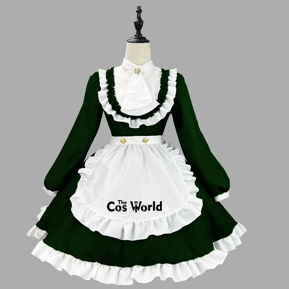 S-5XL Japonais À Manches sulfMaid Maid Restaurant Tablier Robe Uniforme Tenues Anime Cosplay Costume