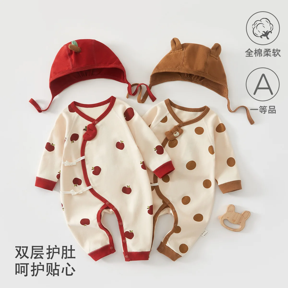 

Cotton Baby Clothes All-Season Newborn Romper Suit Infant Bodysuit Baby 100 Days Gift Unisex Newborn Onesie Cute Animal Print