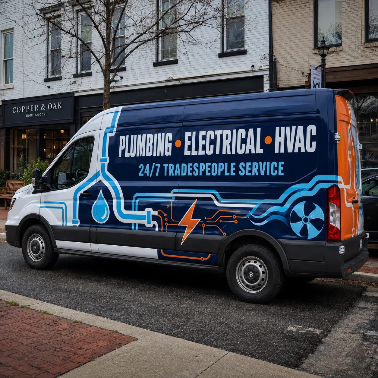 Custom Van Full Body Vinyl Wrap Personalized Business Logo Advertising Graphic Decal for Commercial Vehicle Branding