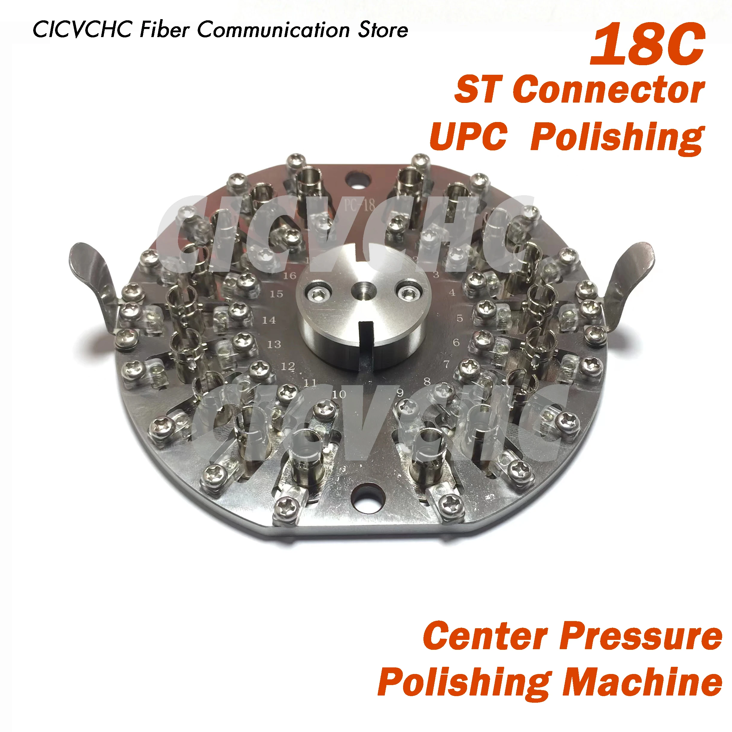 18C ST PC Connector Polishing Jig for Center Pressure Polishing Machine