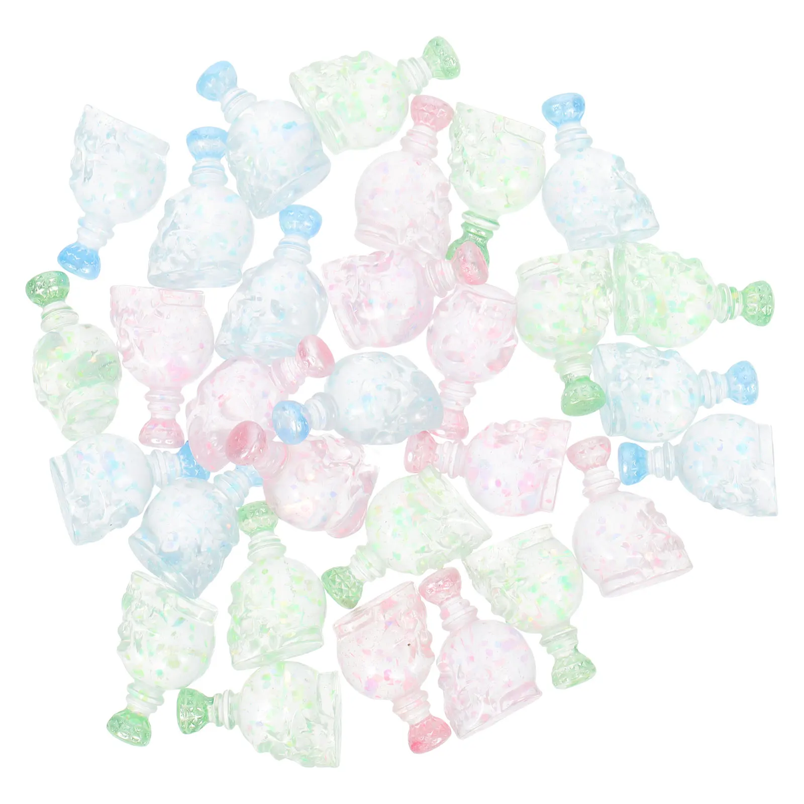 

30 Pcs Decor Resin Accessories Hair Clips Phone Charm Crafts Charms for Case Decorating
