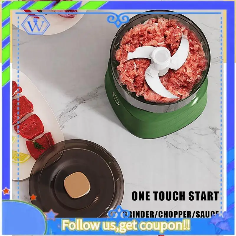 

2PCS Electric Garlic Masher Crusher Pressure Vegetable Cutter 350ML USB Charging B