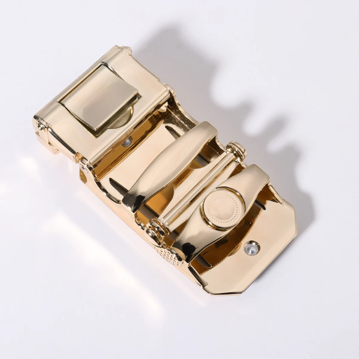 Cintura da uomo con cricchetto in lega di zinco da 35 mm, fibbia automatica sostituibile, regolabile per cinture da 3,4-3,6 cm, stile intercambiabile 615